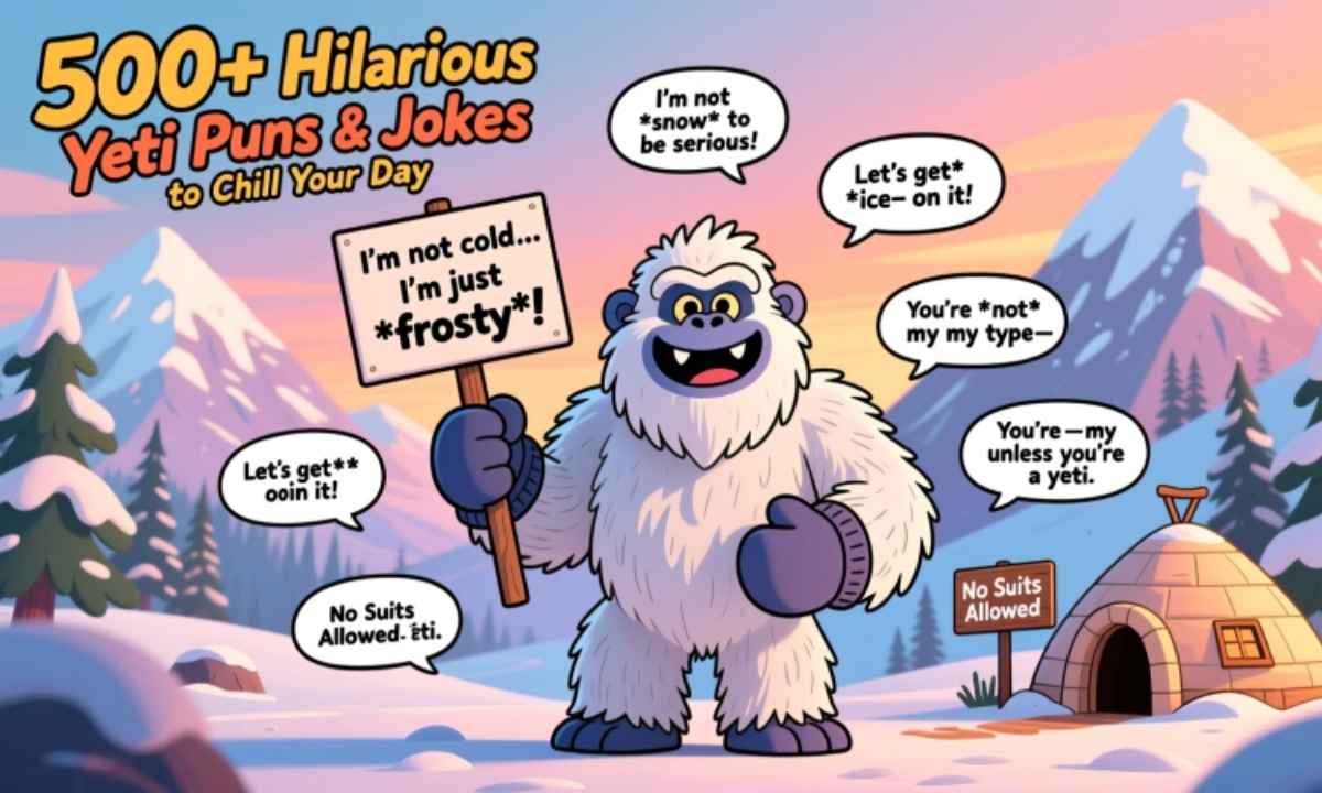 500+ Hilarious Yeti Puns and Jokes to Chill Your Day
