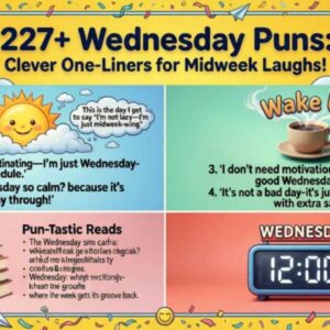 227+ Wednesday Puns: Clever One-Liners for Midweek Laughs!