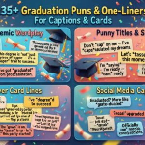 235+ Graduation Puns & One-Liners: For Captions & Cards
