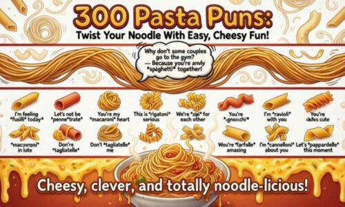 300 Pasta Puns: Twist Your Noodle With Easy, Cheesy Fun!