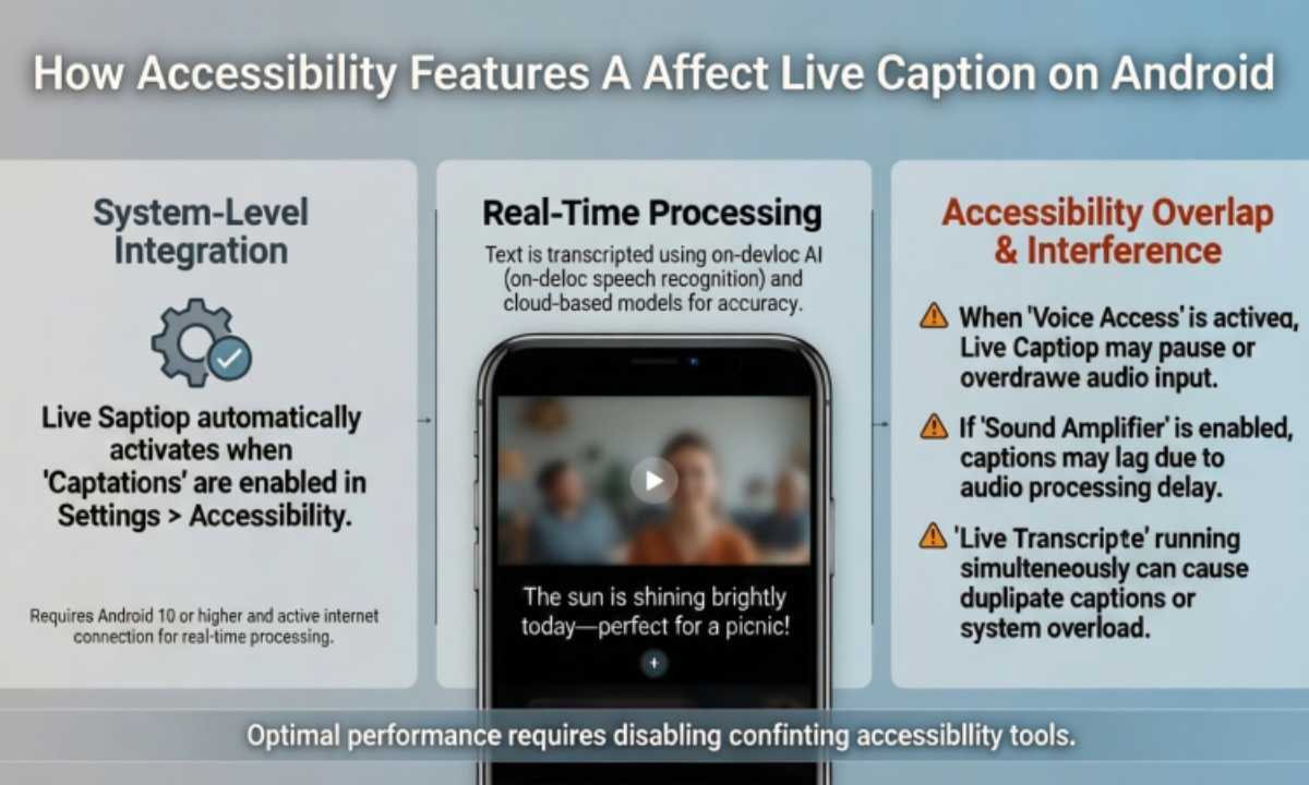 How Accessibility Features Affect Live Caption on Android