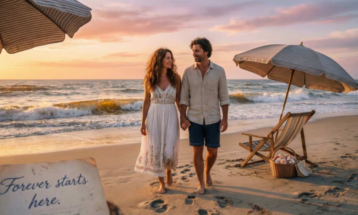 How Romantic Captions Enhance Your Beach Memories