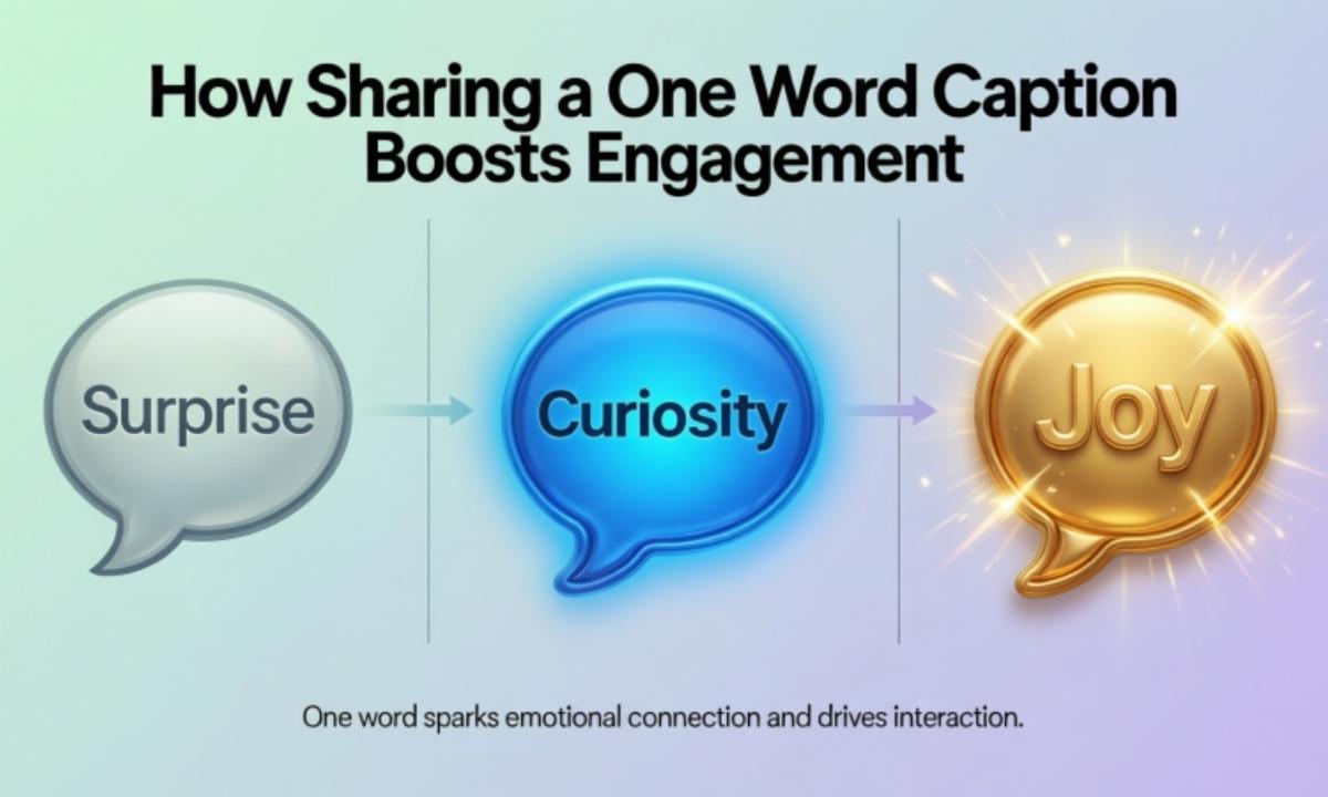 How Sharing a One Word Caption Boosts Engagement