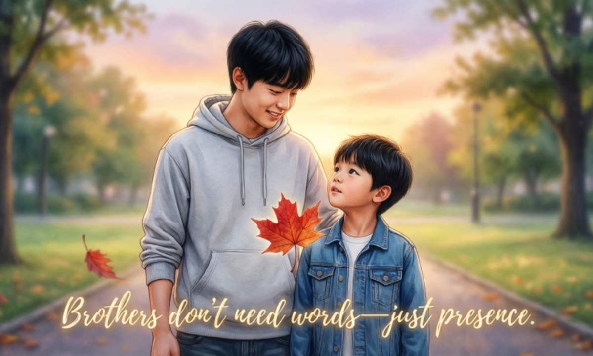 How to Express Emotions Through a Short Caption for Brother Love