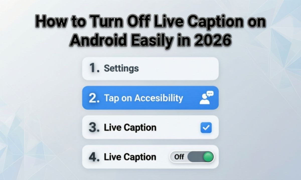 How to Turn Off Live Caption on Android Easily in 2026