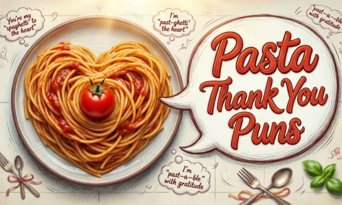 Pasta Thank You Puns
