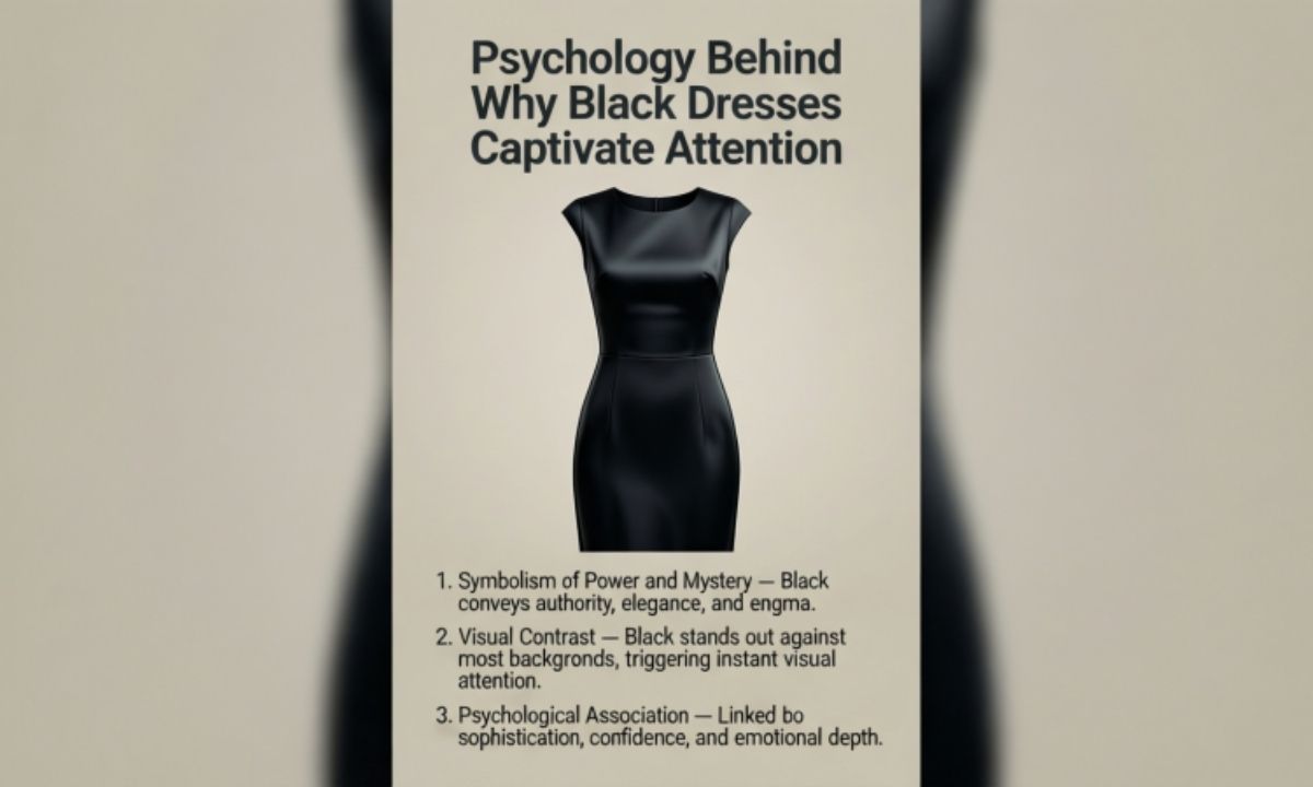Psychology Behind Why Black Dress Caption Attracts Attention