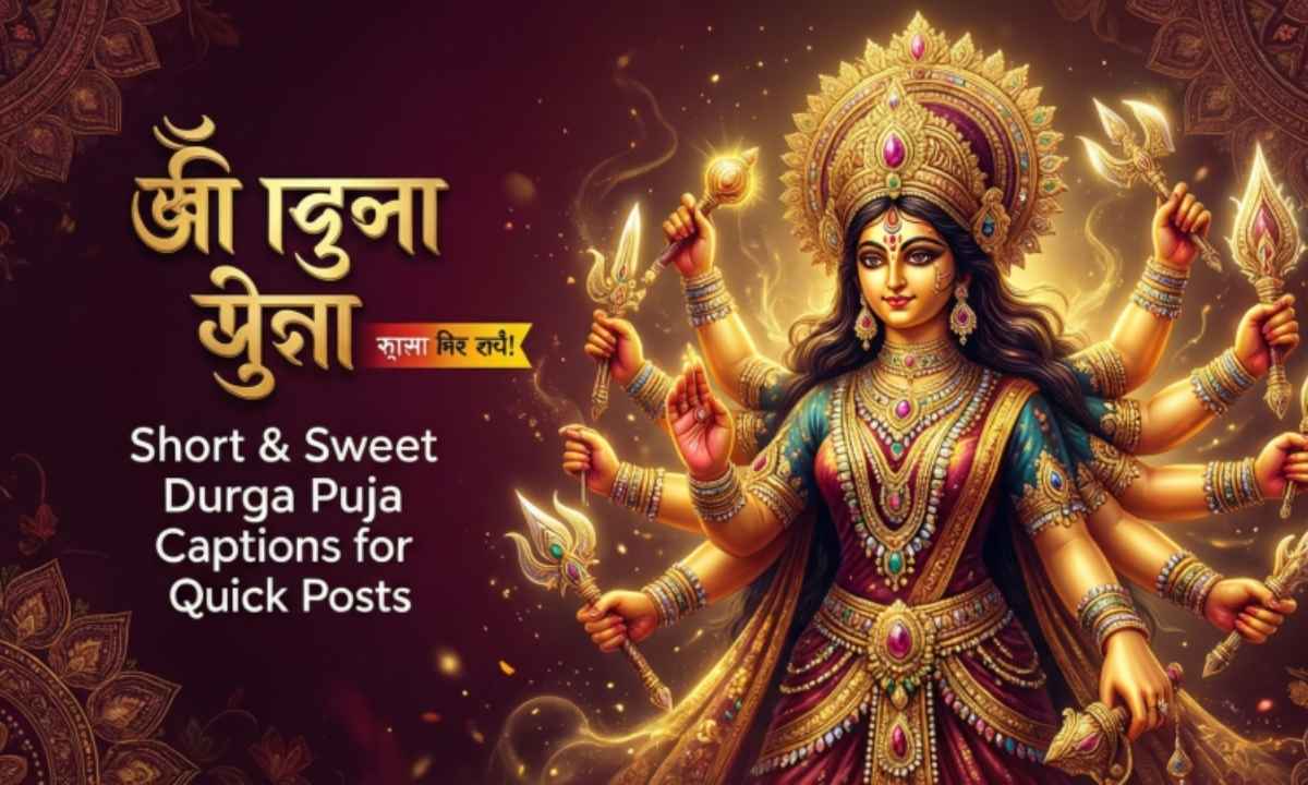 Short and Sweet Durga Puja Captions for Quick Posts