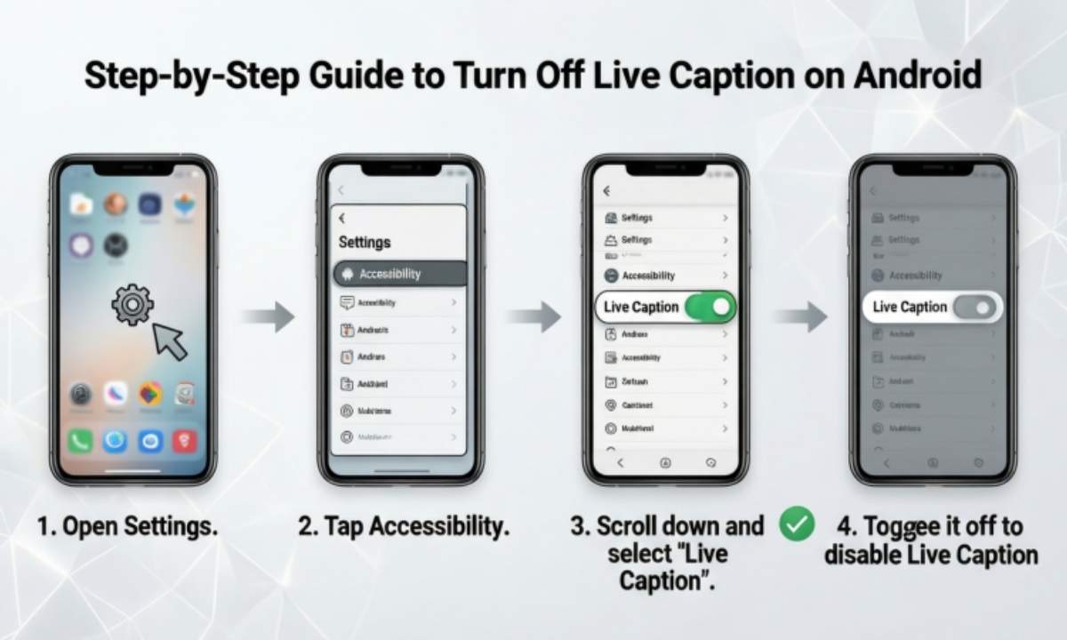 Step-by-Step Guide to Turn Off Live Caption on Android