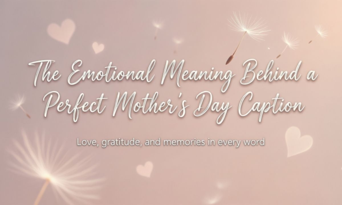 The Emotional Meaning Behind a Perfect Mother's Day Caption