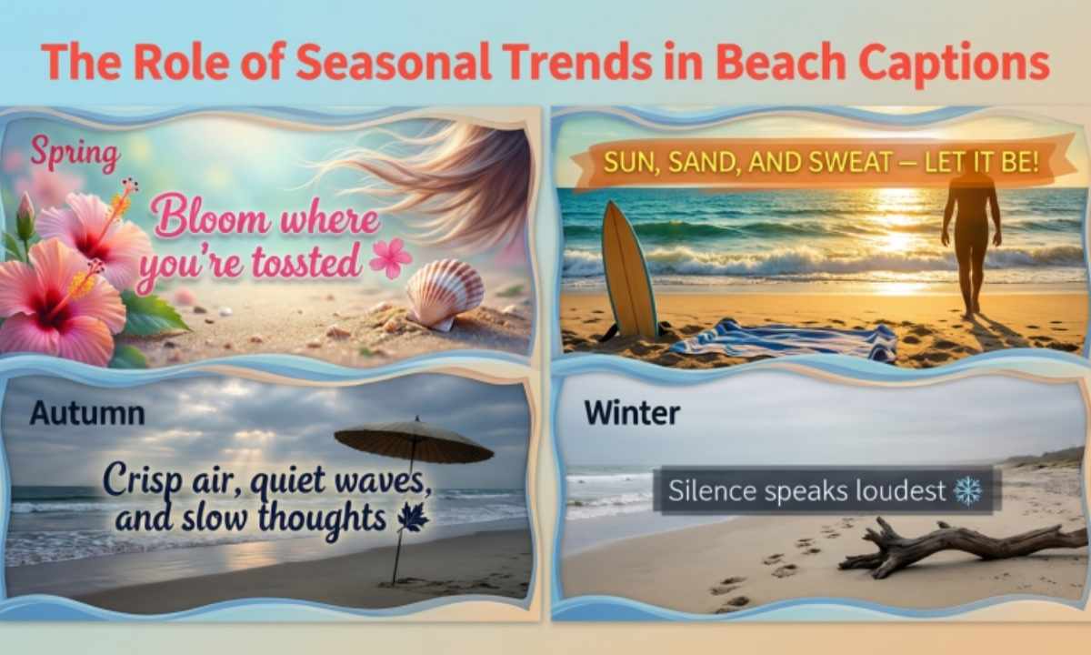The Role of Seasonal Trends in Beach Captions