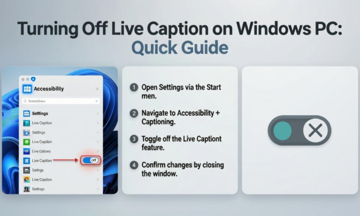 Turning Off Live Caption on Windows PC: Quick Guide