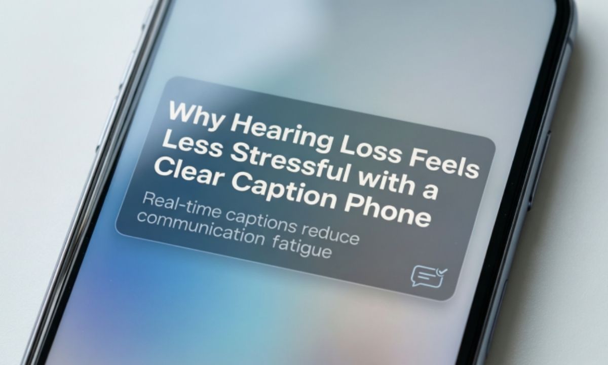 Why Hearing Loss Feels Less Stressful with a Clear Caption Phone